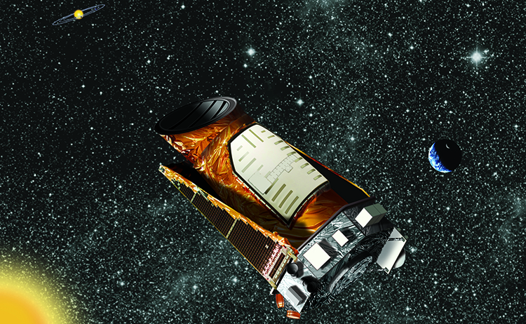 An artist's rendition of the Kepler spacecraft. Image credt: NASA / Wendy Stenzel