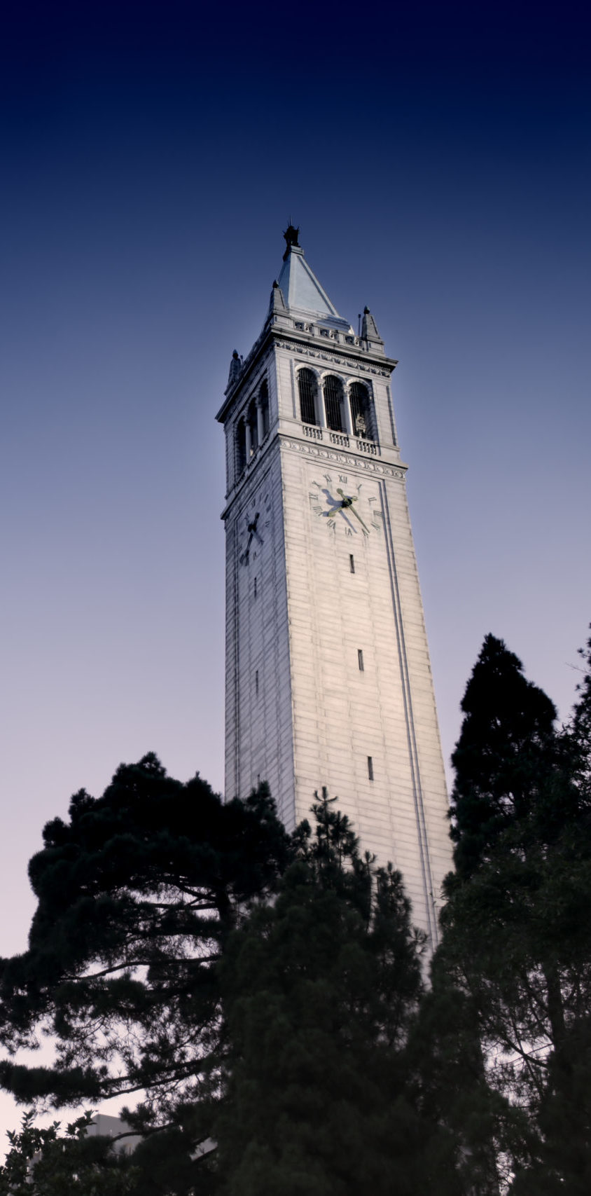 Exterior of Sather Tower, also known as the Campanile.