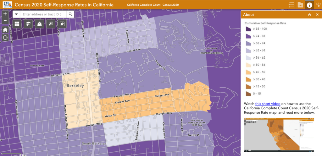 Berkeley Census map
