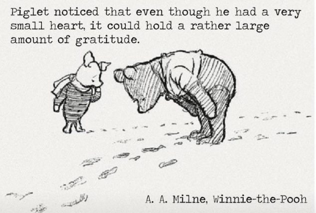 Winnie the Pooh gratitude Cartoon