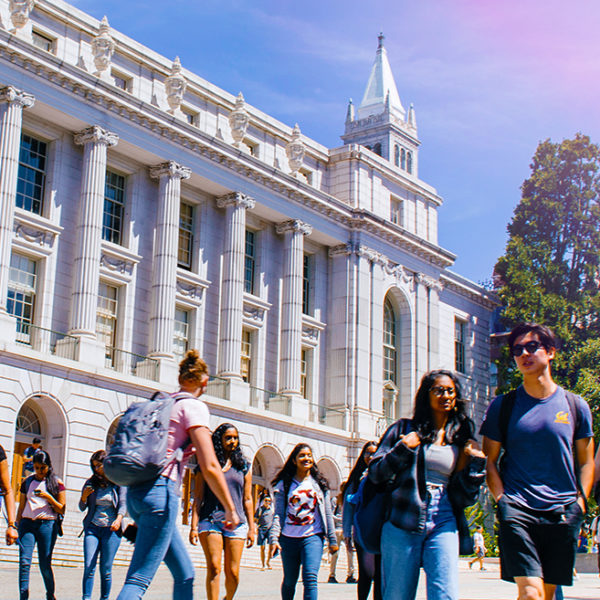 Students on UC Berkeley Campus