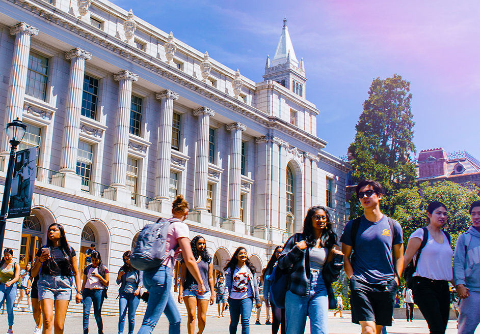 Students on UC Berkeley Campus