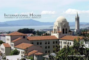 International House, University of California, Berkeley; Aerial View of International House and the San Francisco Bay