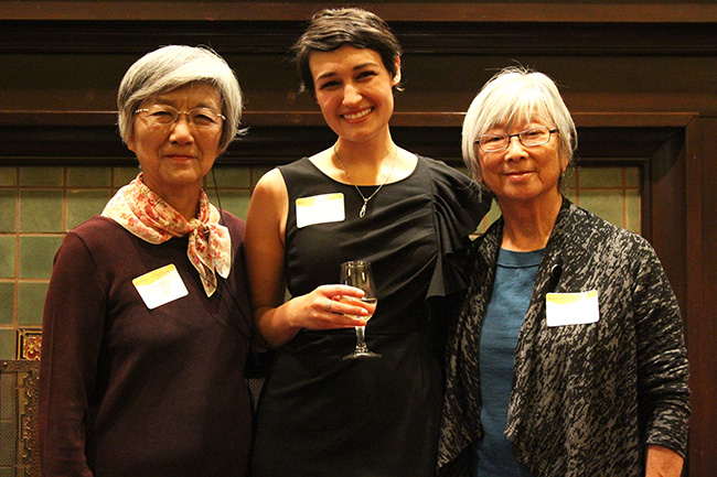 Three women awardees of the JAWA award.