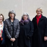 Vice Provost Fiona Doyle poses with other staff