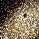 artist's conception of stars around a black hole