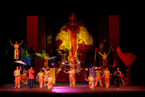 Peking Acrobats performing on stage