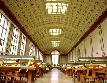 main reading room, UC Berkeley library