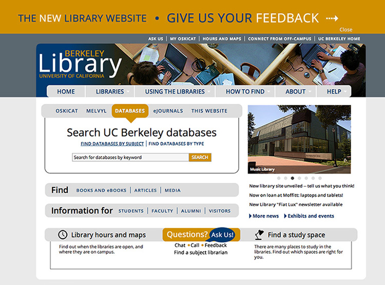 new library website