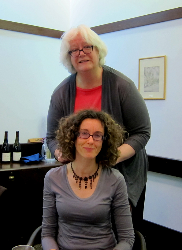 Agnieszka Smelkowska is adorned with Una’s necklace by Professor Rosemary Joyce