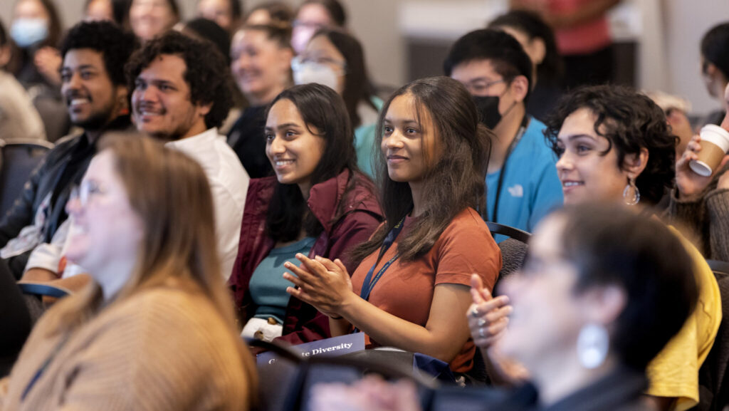 Students seated during diversity days