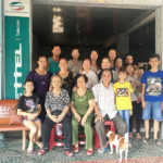 Iris Lin posing with relatives in Vietnam